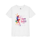 Youth Tee — Colorful Ballet Dancer 'Happy Birthday' Kids T‑Shirt
