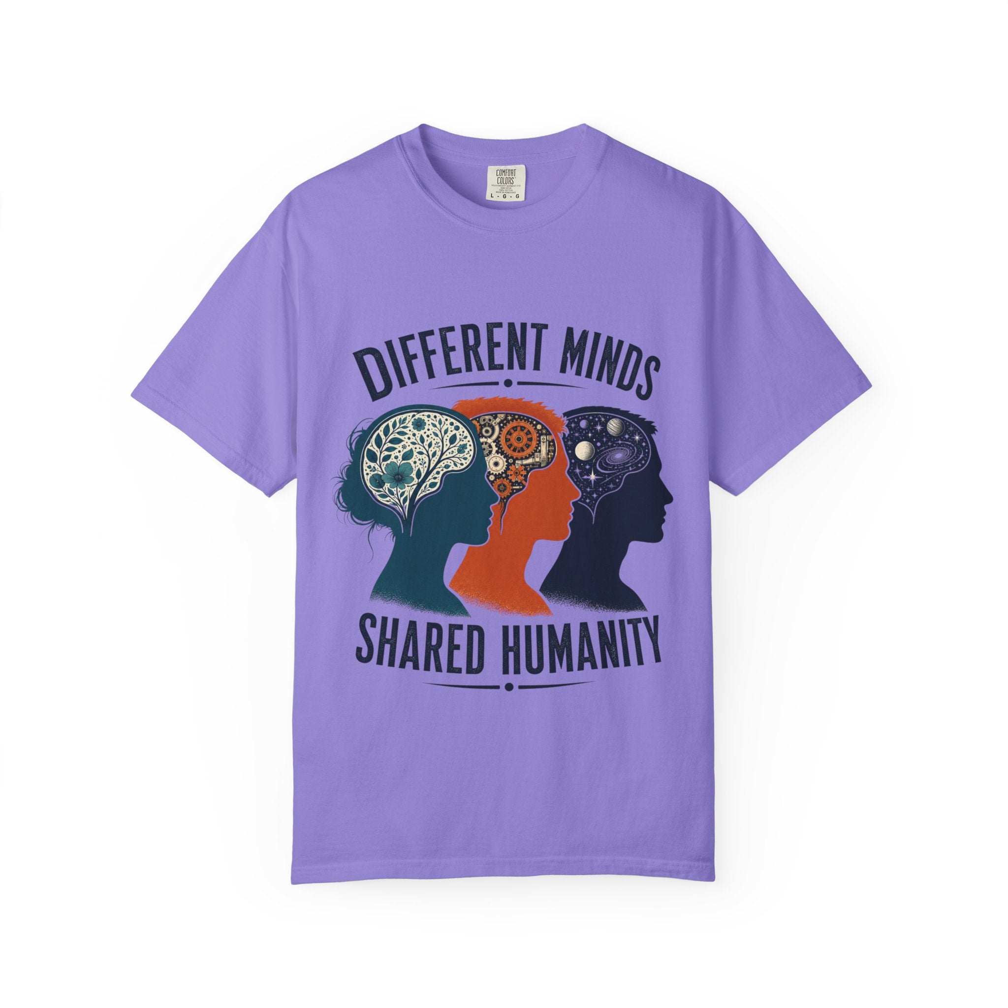 Different Minds Shared Humanity T-Shirt — Unity & Neurodiversity Awareness Tee