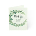 Thank You Greeting Cards – Green Wreath Thank You Note Cards (1, 10, 30, 50 pcs)