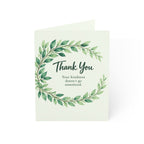 Thank You Greeting Cards – Green Wreath Thank You Note Cards (1, 10, 30, 50 pcs)