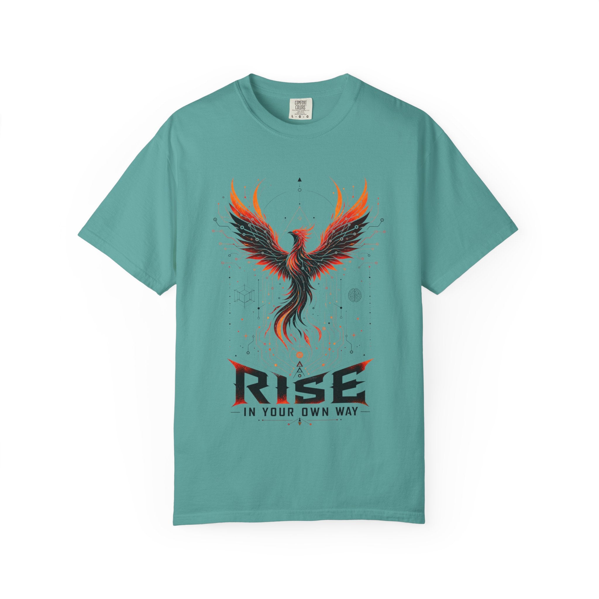 Phoenix Rise T-Shirt — "Rise In Your Own Way" Inspirational Graphic Tee