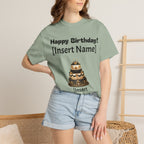 Birthday Cake Personalized T‑Shirt — "Happy Birthday! [Insert Name]" Customizable Tee
