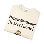 Birthday Cake Personalized T‑Shirt — "Happy Birthday! [Insert Name]" Customizable Tee