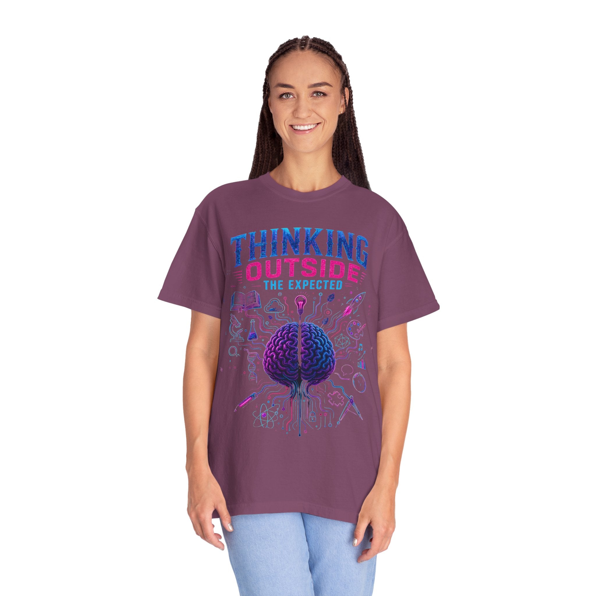 Thinking Outside the Expected T-Shirt — Creative Brain Graphic Tee