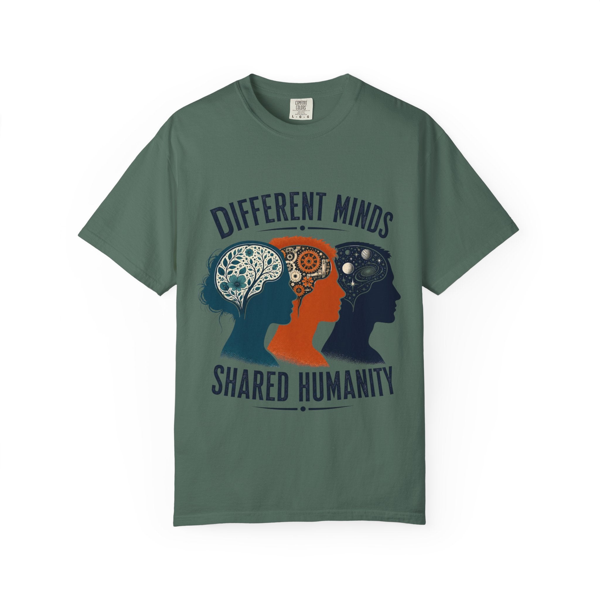 Different Minds Shared Humanity T-Shirt — Unity & Neurodiversity Awareness Tee