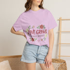 Love Grows T-Shirt — "Love Grows in Small Moments" Floral Tee