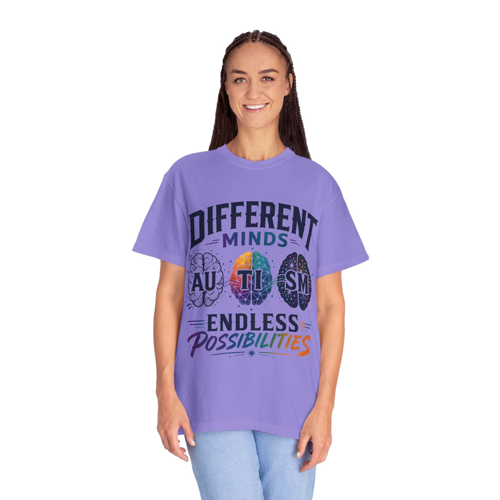 Autism Awareness T-Shirt — "Different Minds, Endless Possibilities"