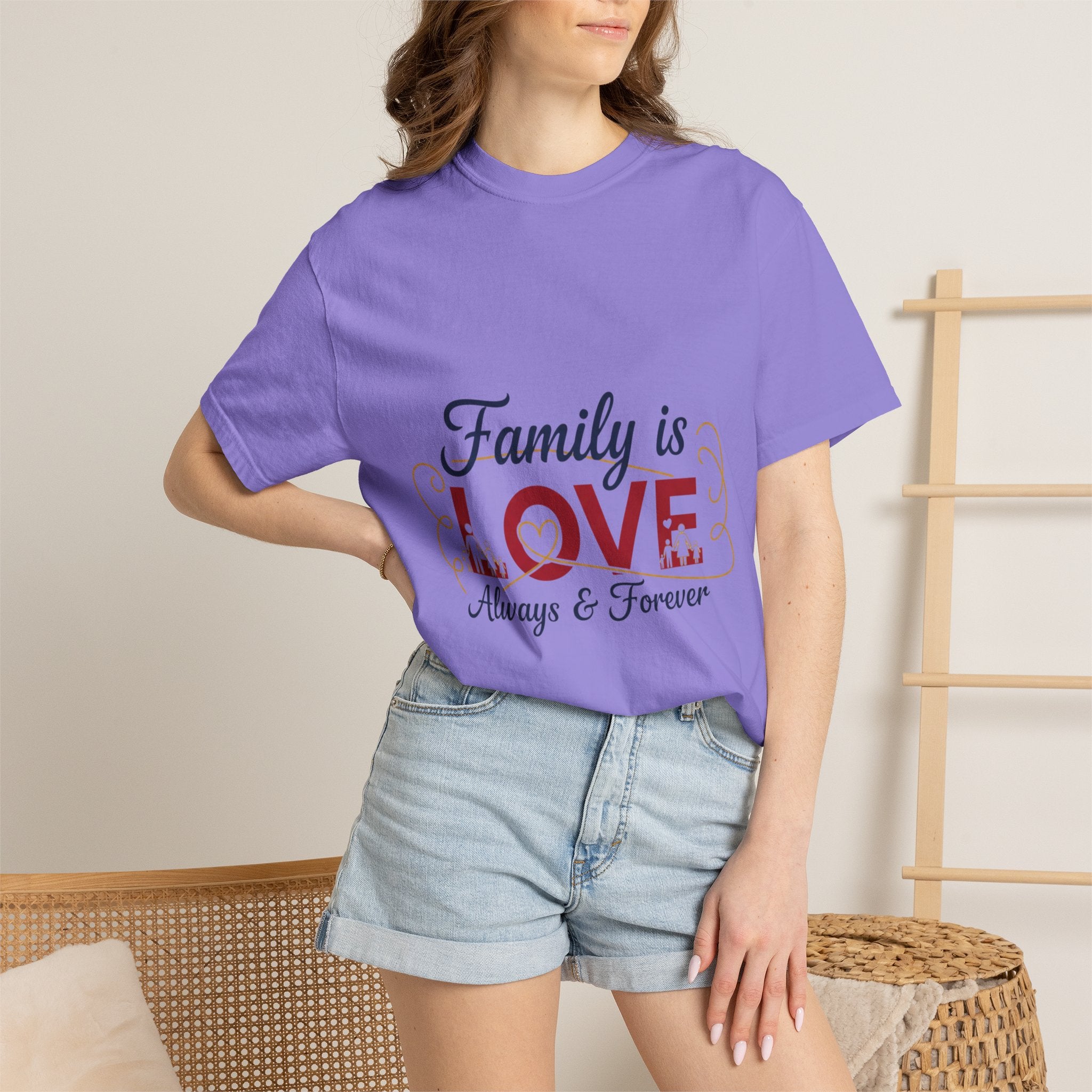Family Is Love T-Shirt – "Family is Love Always & Forever" Graphic Tee