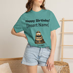 Birthday Cake Personalized T‑Shirt — "Happy Birthday! [Insert Name]" Customizable Tee