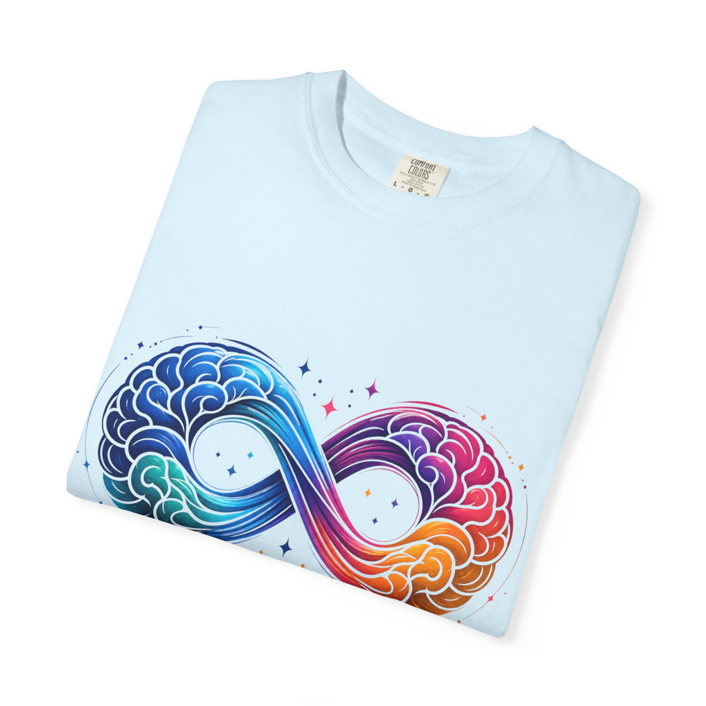 Autism Acceptance T-Shirt — Infinity Puzzle Rainbow Design