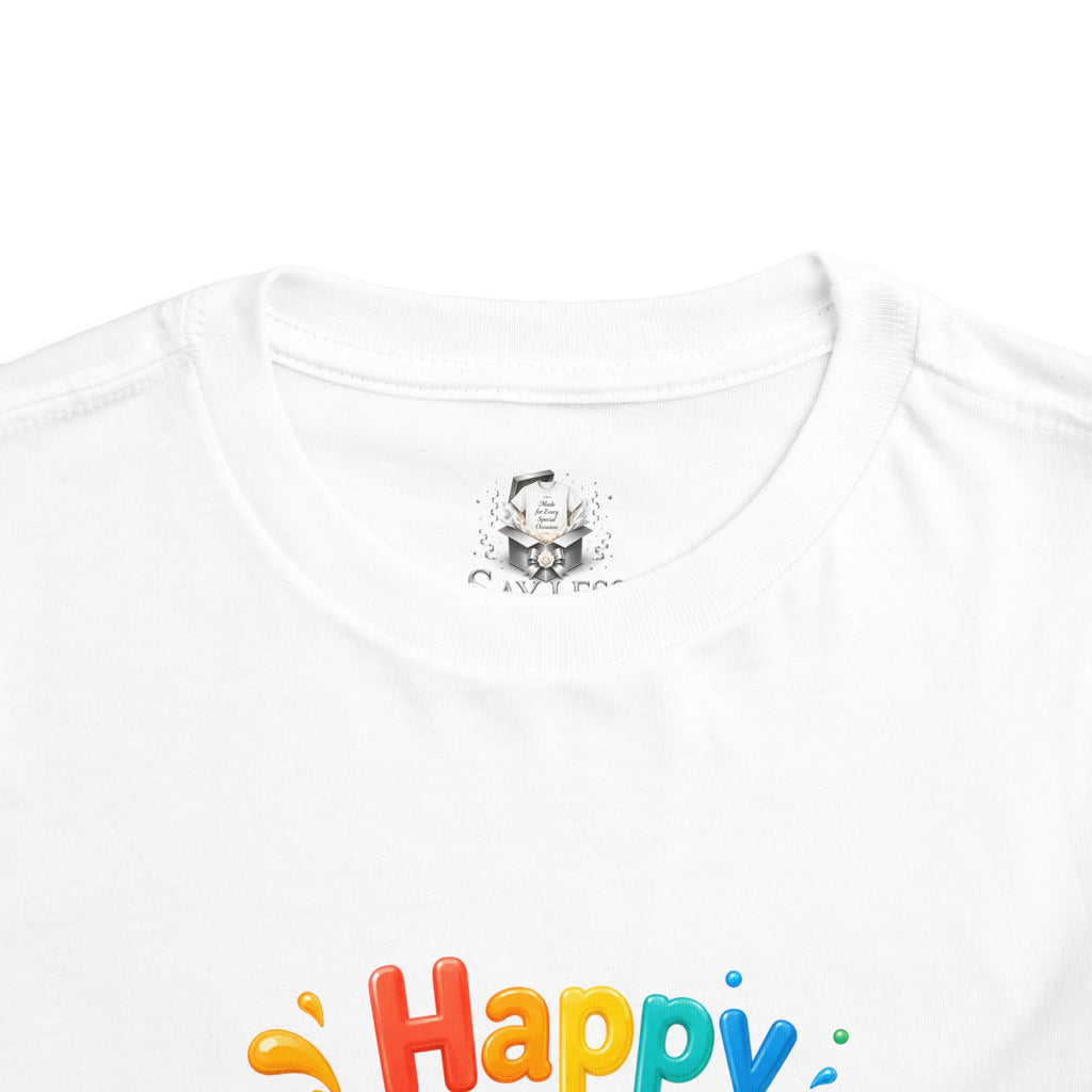 Happy Birthday Toddler Tee – Beach Bucket & Sand Toys Kids Birthday Shirt