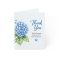Thank You Hydrangea Greeting Card – Floral Thank You Note (1/10/30/50 pcs)