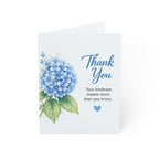 Thank You Hydrangea Greeting Card – Floral Thank You Note (1/10/30/50 pcs)