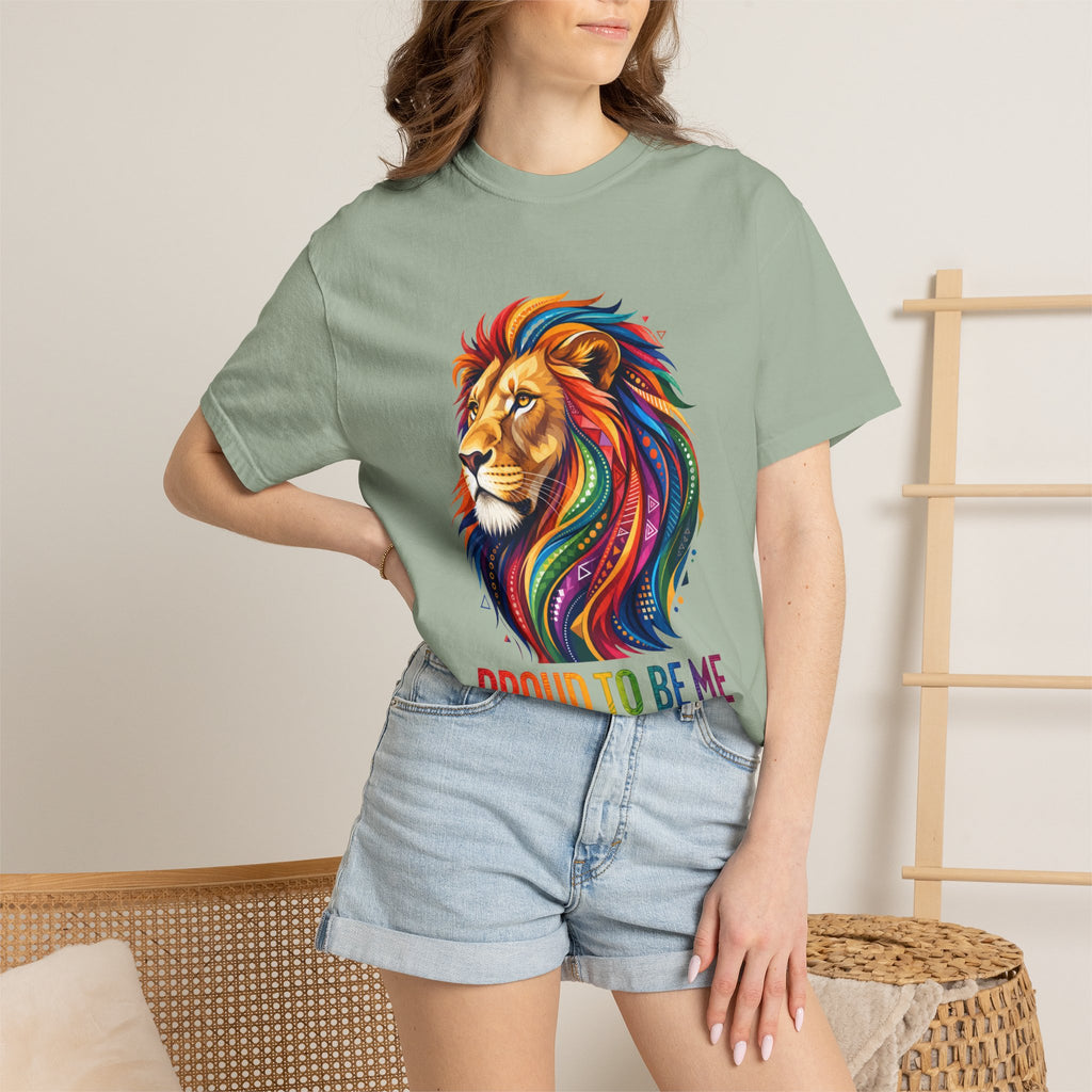 Proud to Be Me Lion T-Shirt — Rainbow Mane Pride Tee