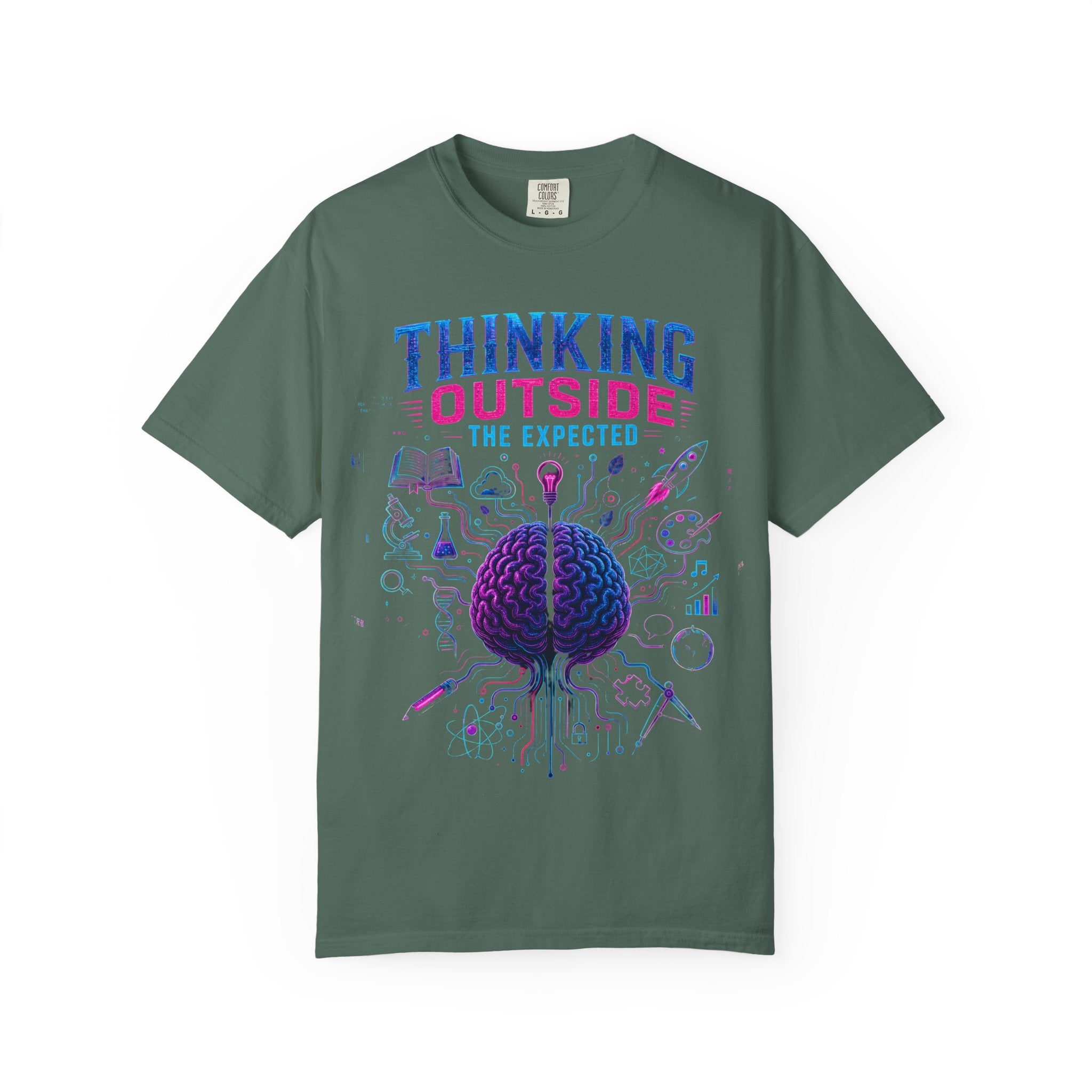 Thinking Outside the Expected T-Shirt — Creative Brain Graphic Tee