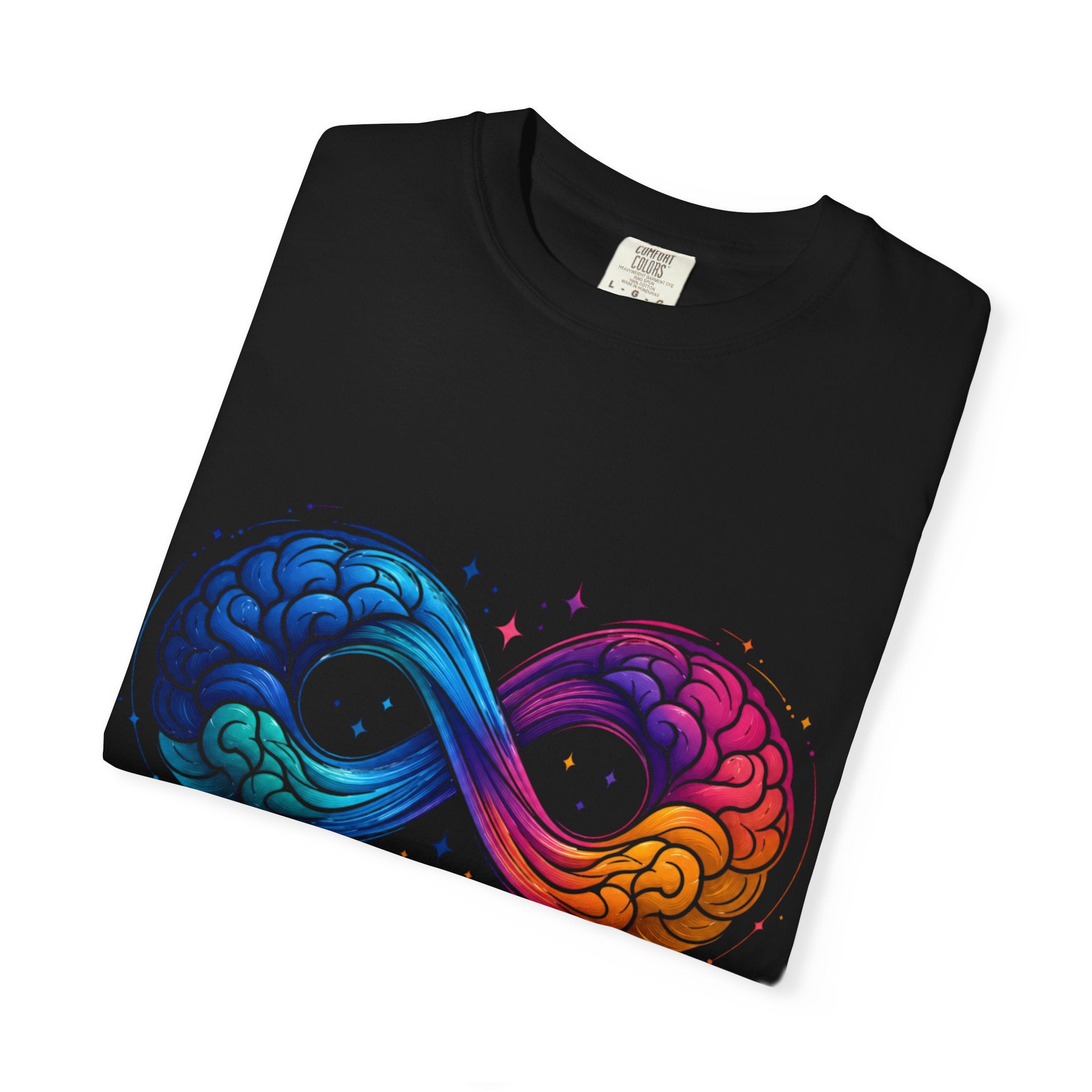 Autism Acceptance T-Shirt — Infinity Puzzle Rainbow Design