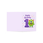 1st Birthday Monster Greeting Card — Cute One-Year-Old Boy/Girl Card (Happy Birthday)