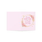 Baby Shower Greeting Card - "A Sweet Baby Girl Is On Her Way" Floral Pink Cards (1/10/30/50pcs)