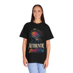 Authentic Is Beautiful Graphic T-Shirt — Pride Rainbow Mind Empowerment Tee