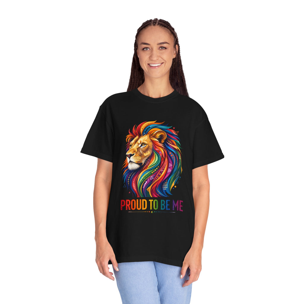 Proud to Be Me Lion T-Shirt — Rainbow Mane Pride Tee
