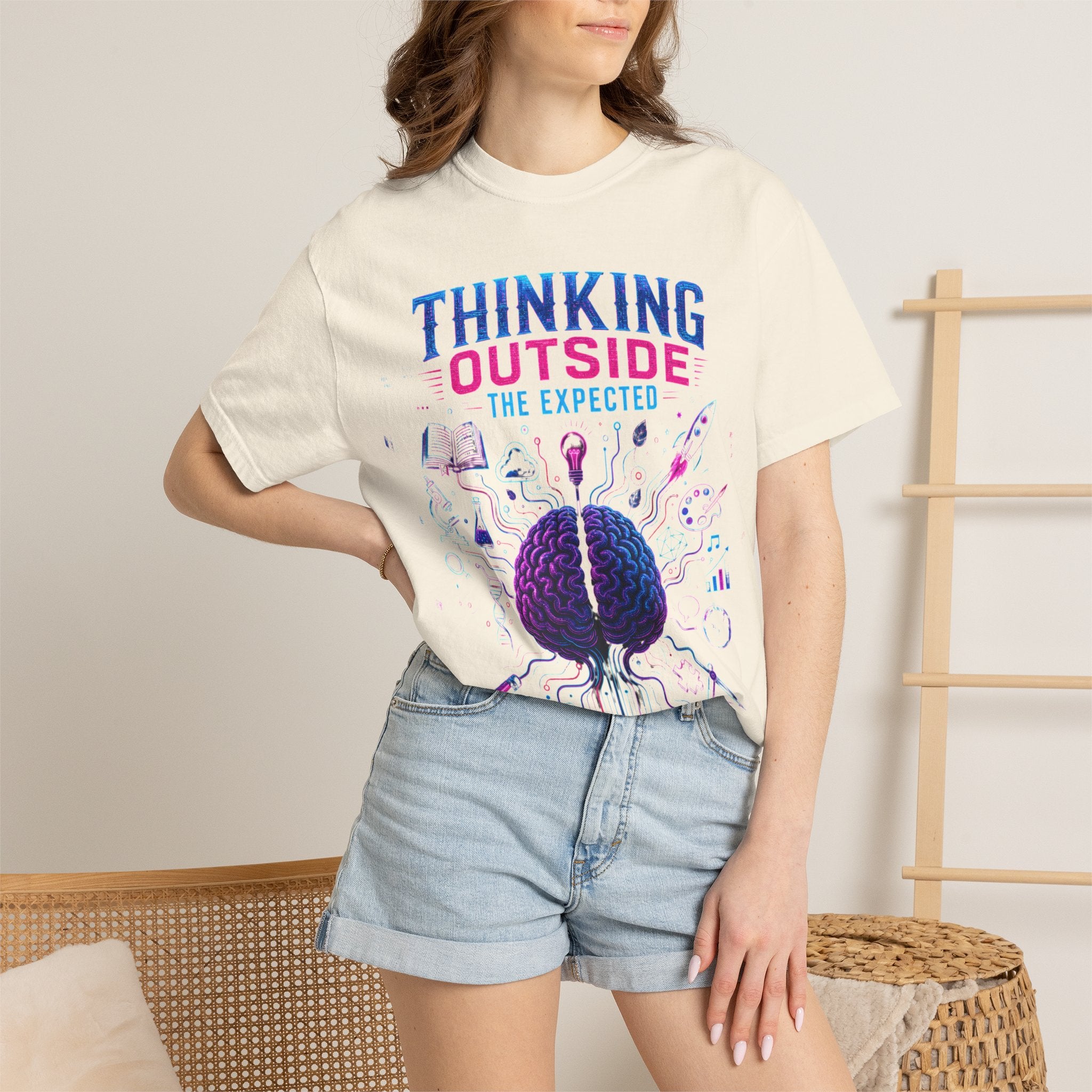 Thinking Outside the Expected T-Shirt — Creative Brain Graphic Tee