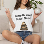Birthday Cake Personalized T‑Shirt — "Happy Birthday! [Insert Name]" Customizable Tee