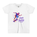Youth Skateboard Birthday Tee – Colorful Action 'Happy Birthday' Shirt