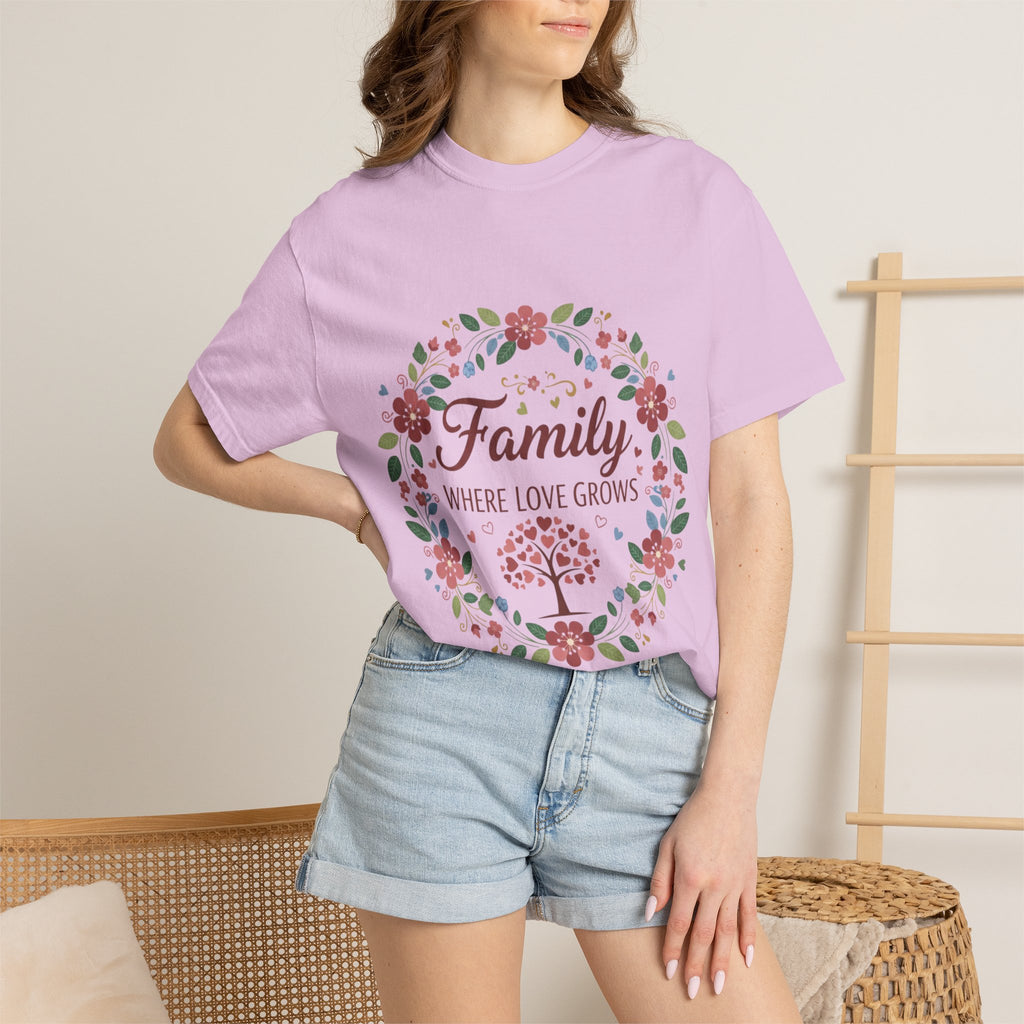 Family Where Love Grows T-Shirt
