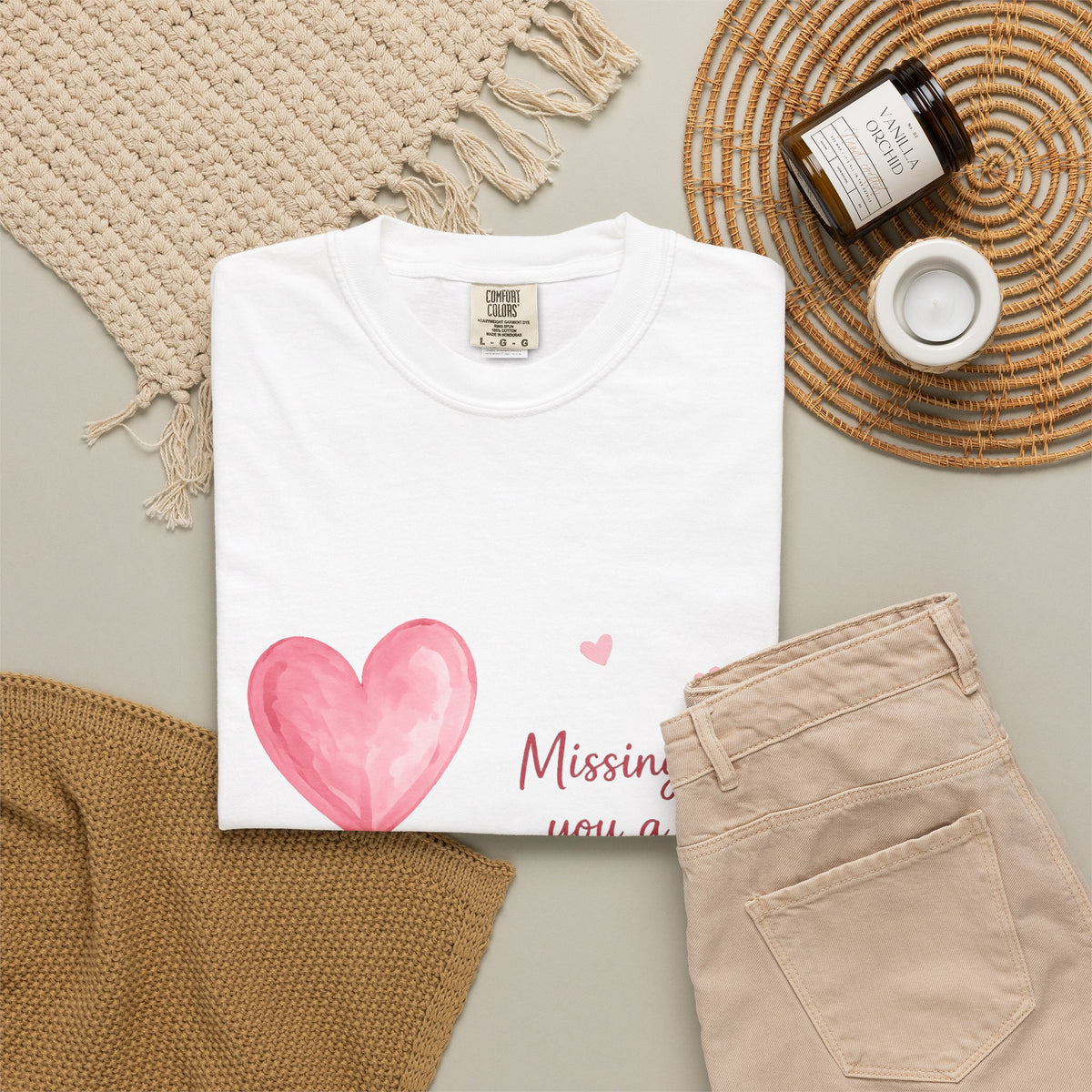 T-Shirt — "Missing You a Little Extra Today" Heart Balloon Memorial Tee