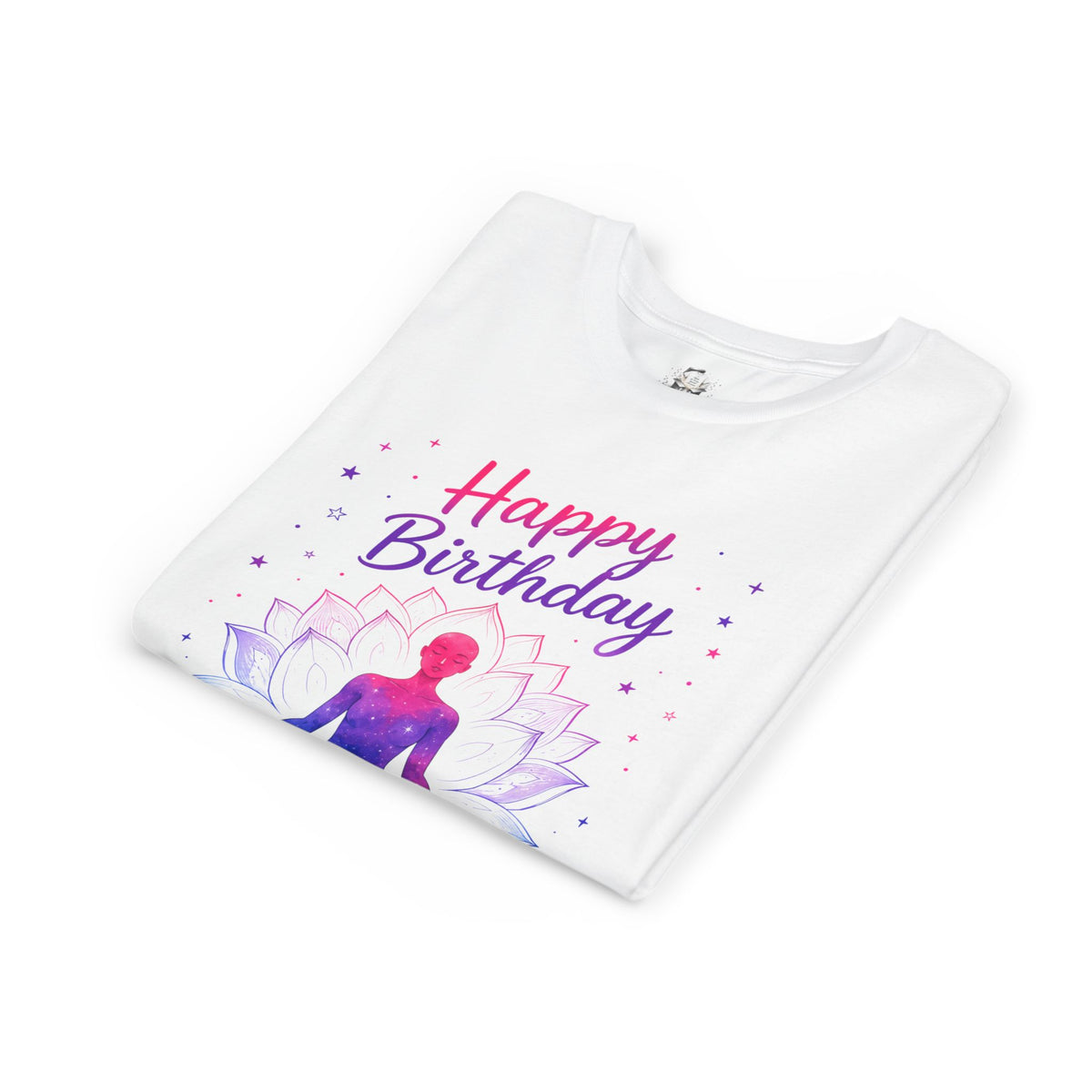 Happy Birthday Yoga Kid Tee — Youth Meditation Birthday T-Shirt