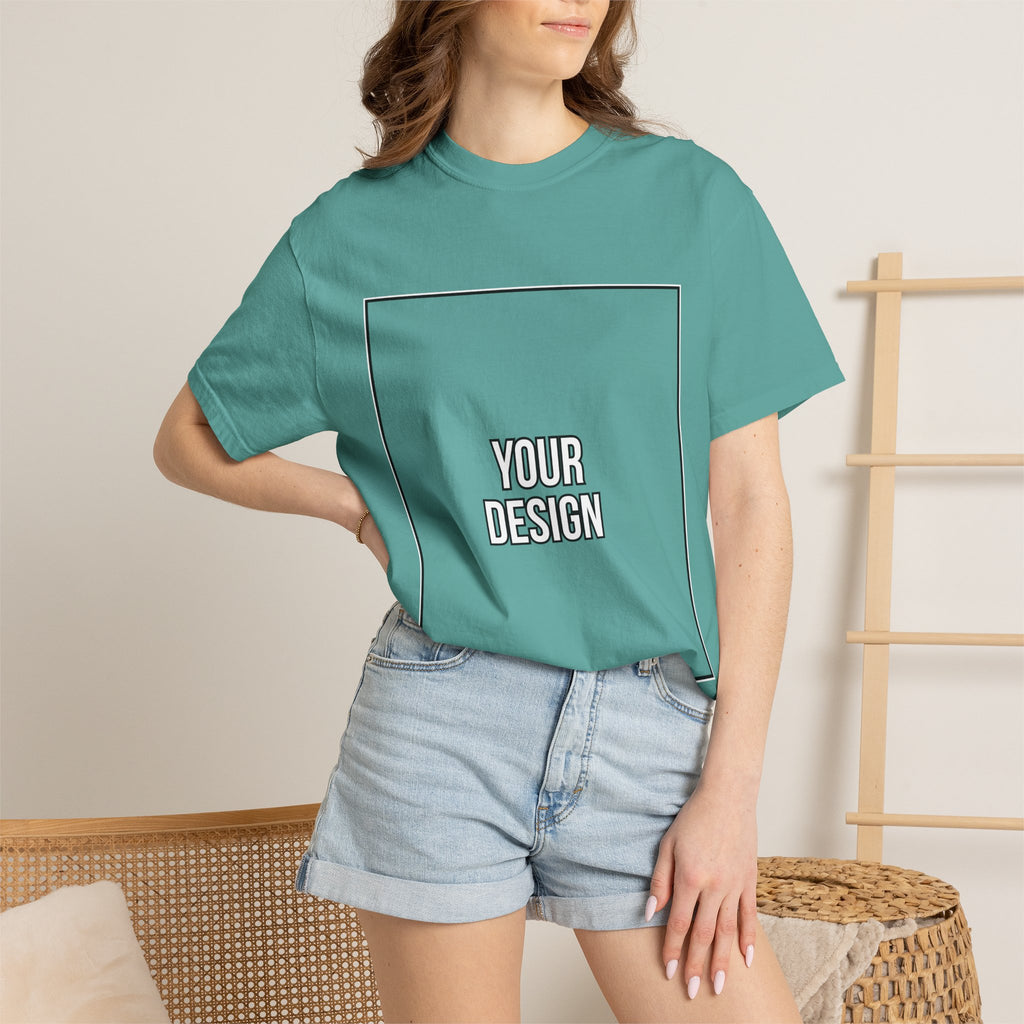 Classic Crewneck T‑Shirt — Custom Front Print Template