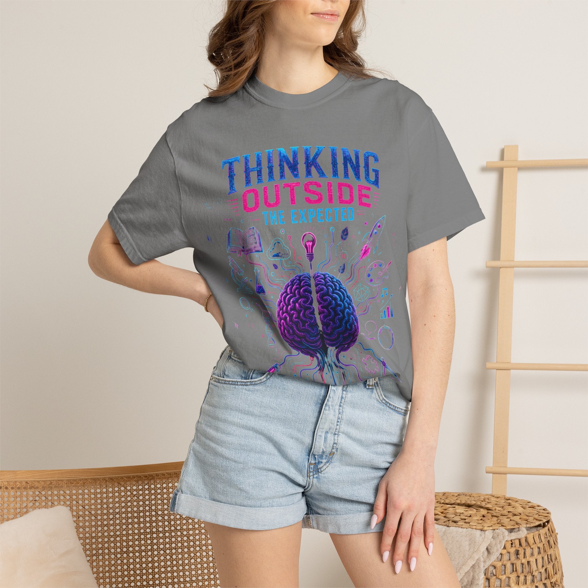 Thinking Outside the Expected T-Shirt — Creative Brain Graphic Tee
