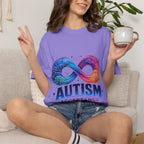 Autism Acceptance T-Shirt — Infinity Puzzle Rainbow Design