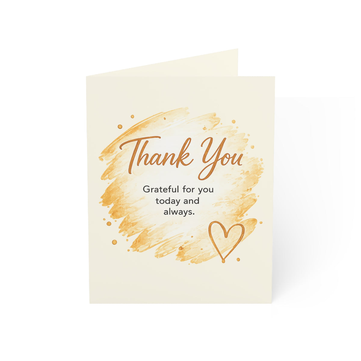 Thank You Greeting Card — Grateful For You Note Cards (Single or Multi-Pack)