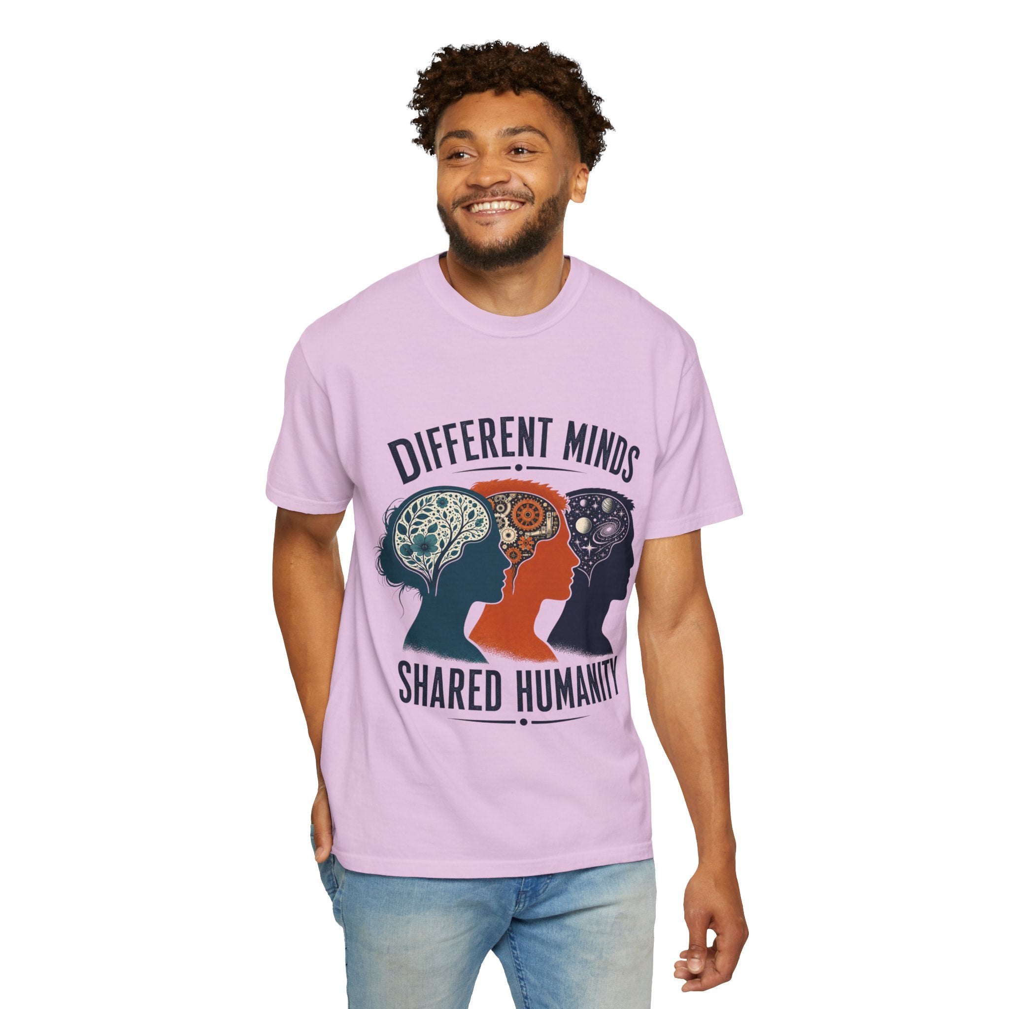 Different Minds Shared Humanity T-Shirt — Unity & Neurodiversity Awareness Tee