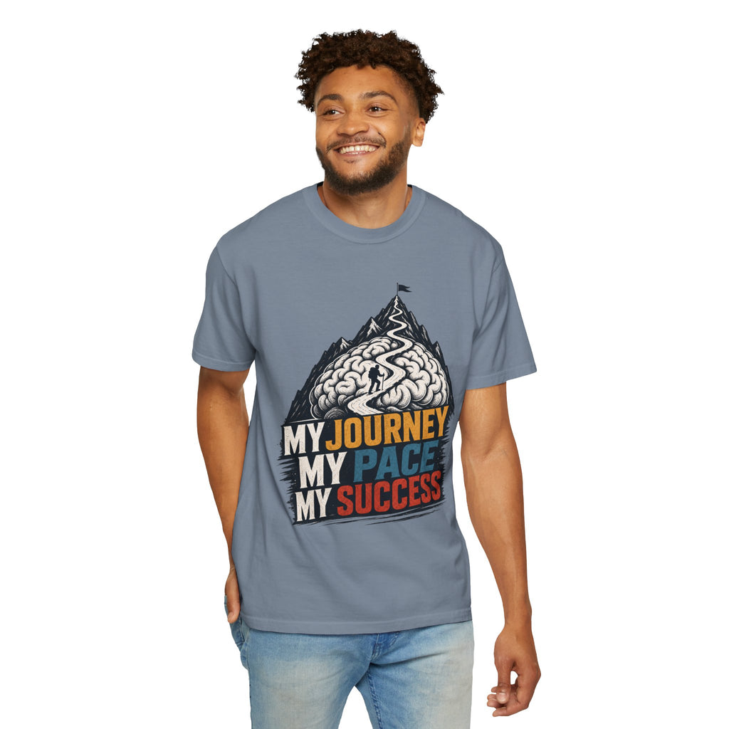 My Journey My Pace My Success T-Shirt — Motivational Mountain Graphic Tee