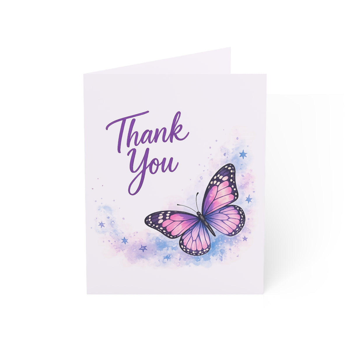 Thank You Butterfly Greeting Card — Pack of 1, 10, 30, or 50