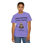 Birthday Cake Personalized T‑Shirt — "Happy Birthday! [Insert Name]" Customizable Tee