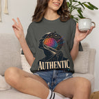 Authentic Is Beautiful Graphic T-Shirt — Pride Rainbow Mind Empowerment Tee