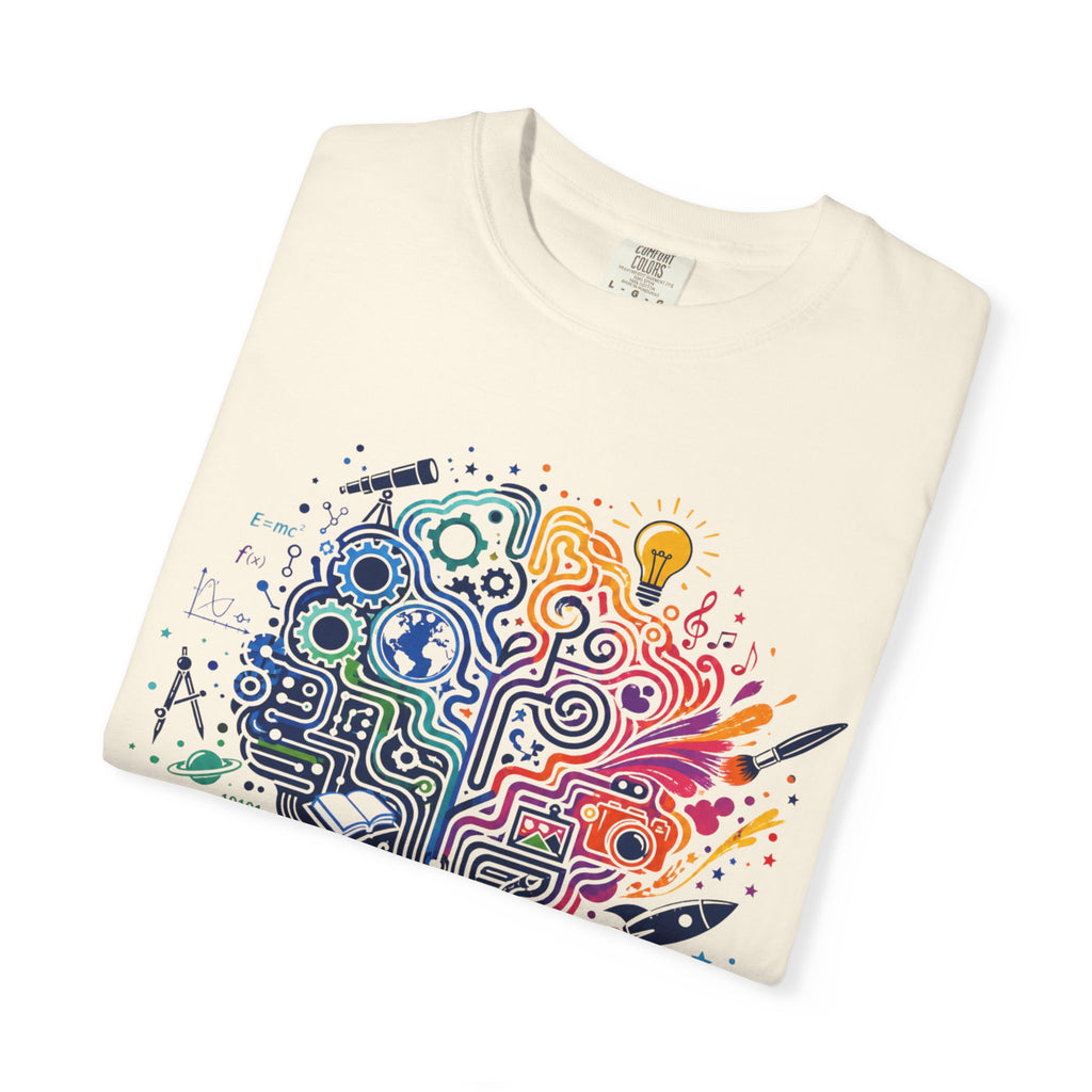 Limitless Potential T-Shirt — Inspirational Brain & Rainbow Design