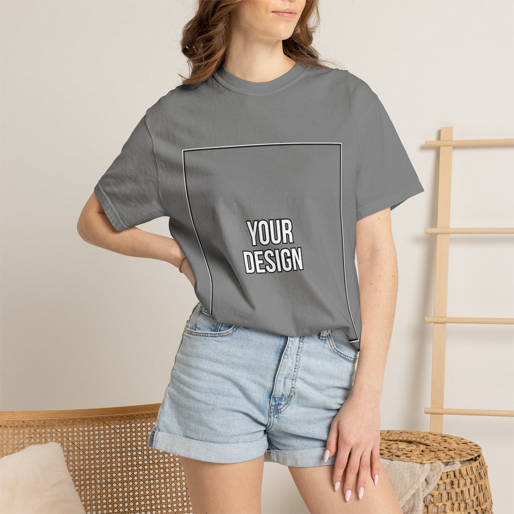 Classic Crewneck T‑Shirt — Custom Front Print Template