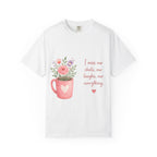 T-Shirt — I Miss Our Chats, Our Laughs Floral Mug Tribute