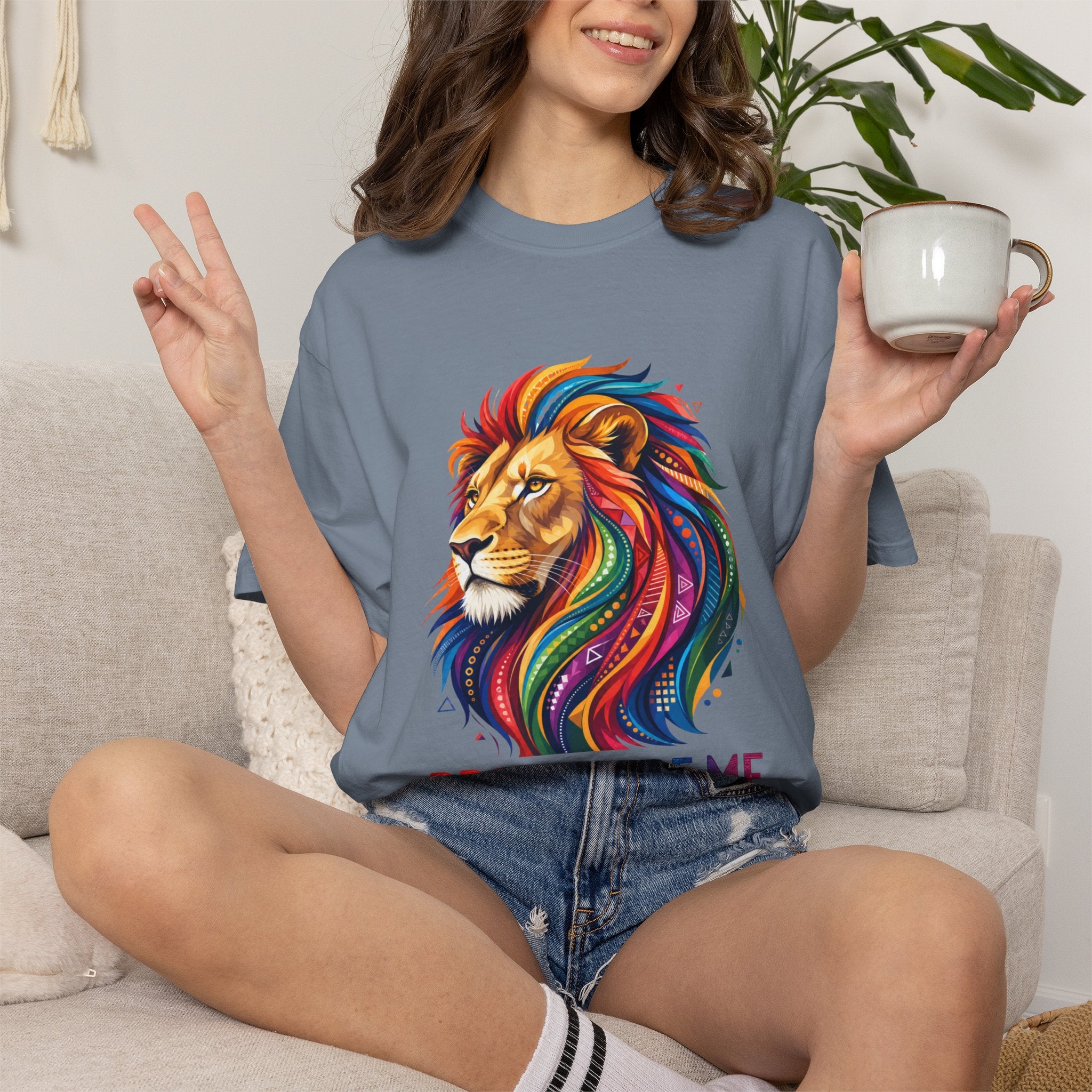 Proud to Be Me Lion T-Shirt — Rainbow Mane Pride Tee