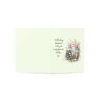Photography Greeting Card – "Collecting memories with you is my favorite hobby" Floral Camera Card (Single or Bulk Packs)