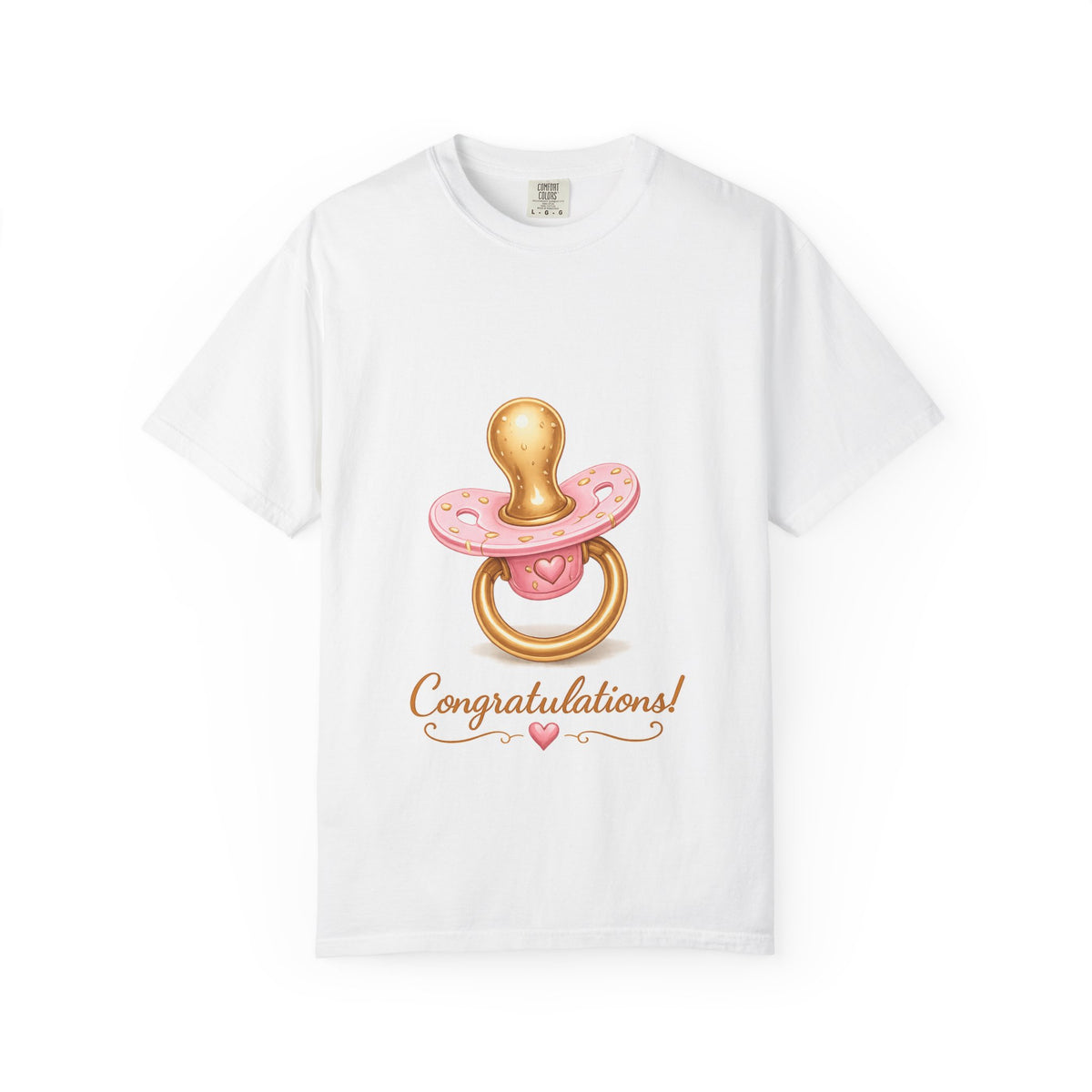 Congratulations Girl Baby Pacifier T-Shirt