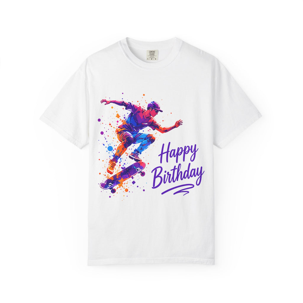 Skateboarder 'Happy Birthday' Adult T-Shirt