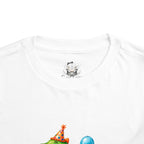 Toddler Tee — "Happy Birthday" Dino Number 1 Balloon Graphic