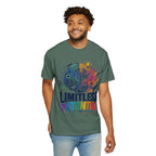 Limitless Potential T-Shirt — Inspirational Brain & Rainbow Design