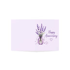 Anniversary Cards — Lavender Bouquet "Happy Anniversary" Greeting Cards (1/10/30/50 pcs)