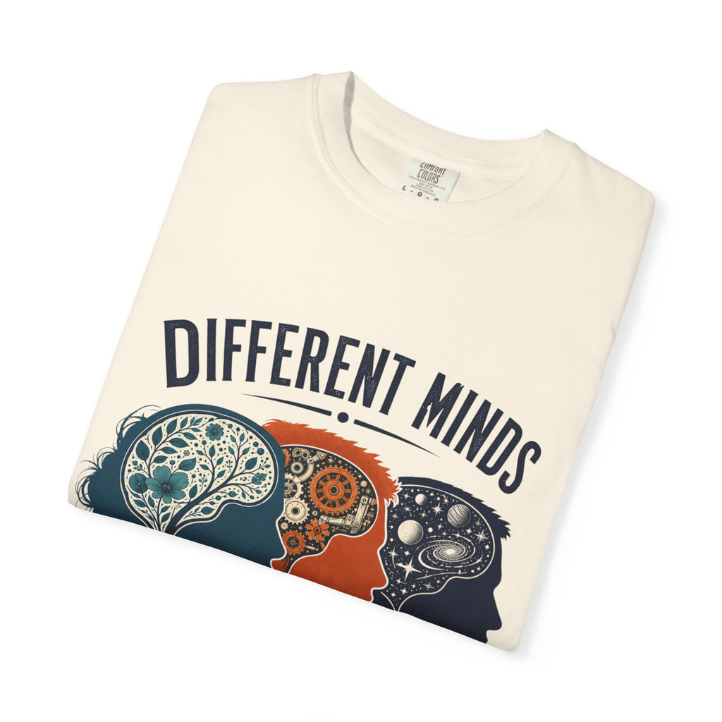 Different Minds Shared Humanity T-Shirt — Unity & Neurodiversity Awareness Tee